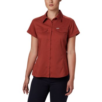 Columbia Silver Ridge Lite Short Sleeve, Camisa Rojos Para Mujer | 549361-WKV